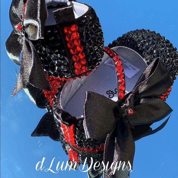 Baby Bling Crystal Rhinestone Red bottom shoes - Picture 2 of 4